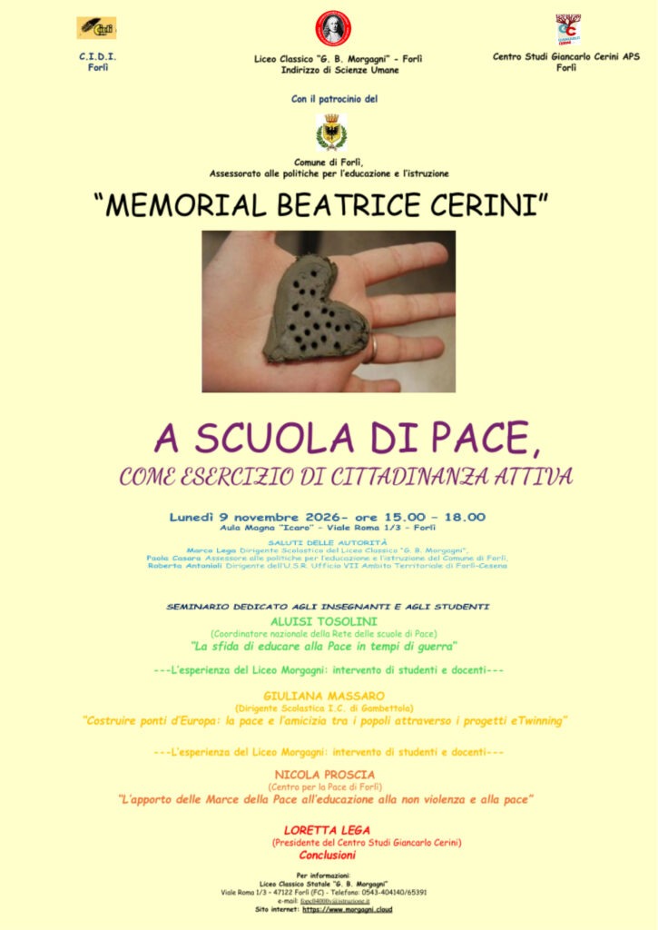 Locandina Memorial Beatrice Cerini 2026